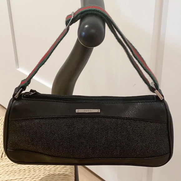 Gucci Denim Web Pochette - Picture 2 of 16